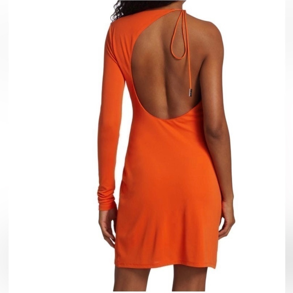 HALSTON Kayleigh Jersey One Shoulder Minidress